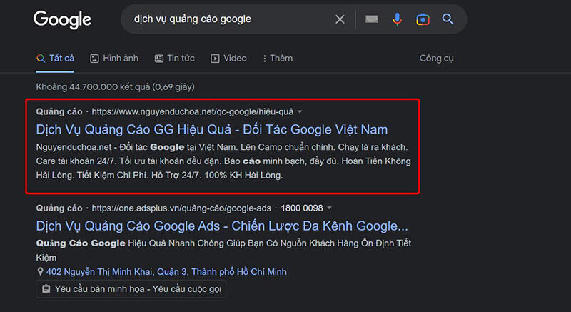 Viết mẫu quảng cáo Google Ads