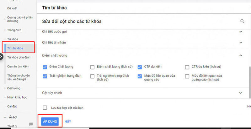 Tối ưu chiến dịch Google