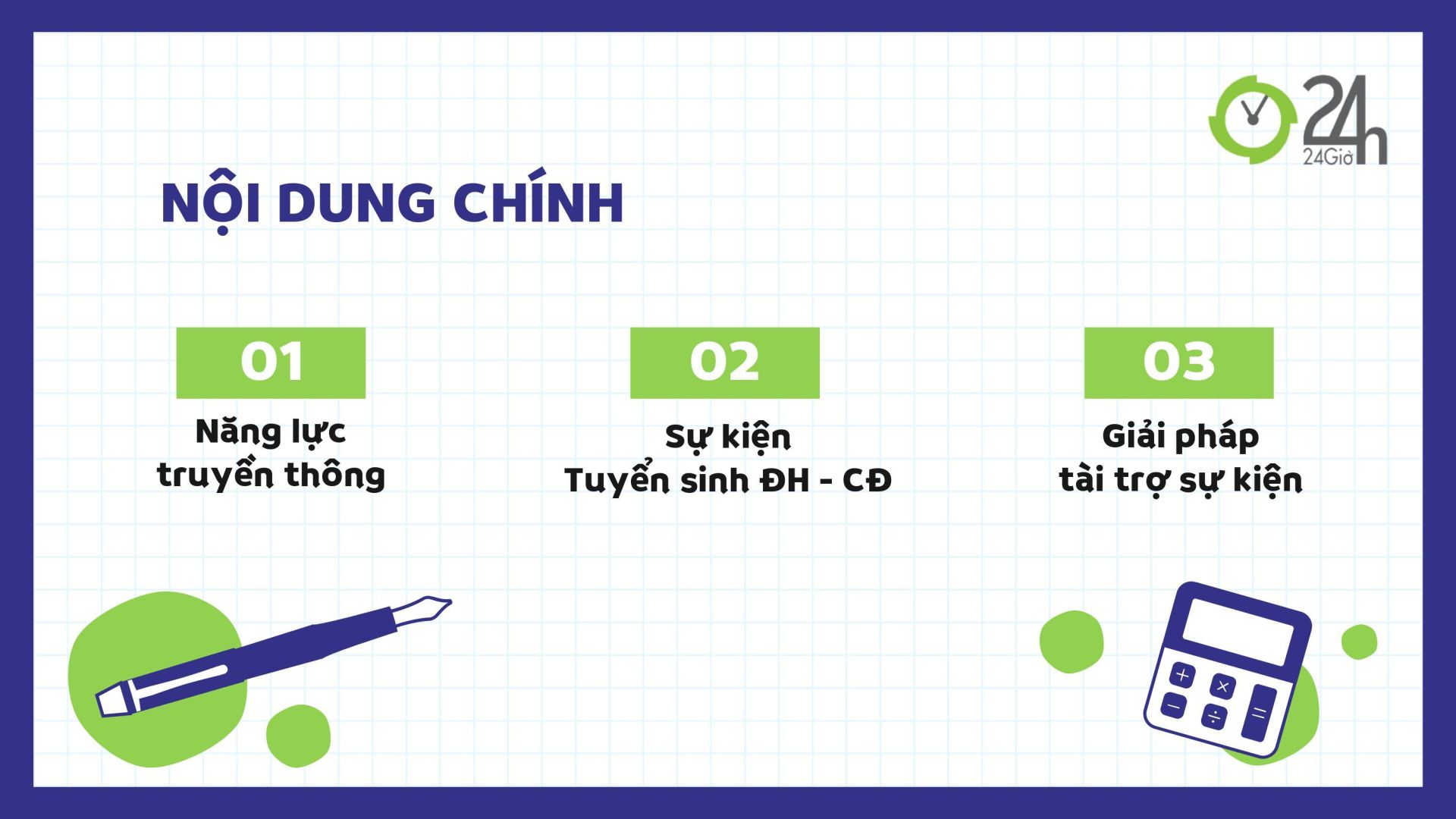 Gói Tuyển Sinh Đại Học - Cao Đẳng 2024 - 24h.com.vn