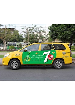 Quảng cáo trên xe Taxi